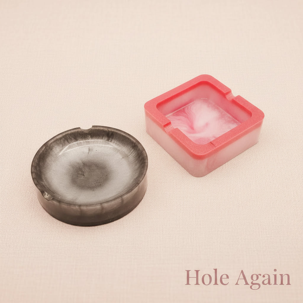 Resin Ashtray - Square & Round