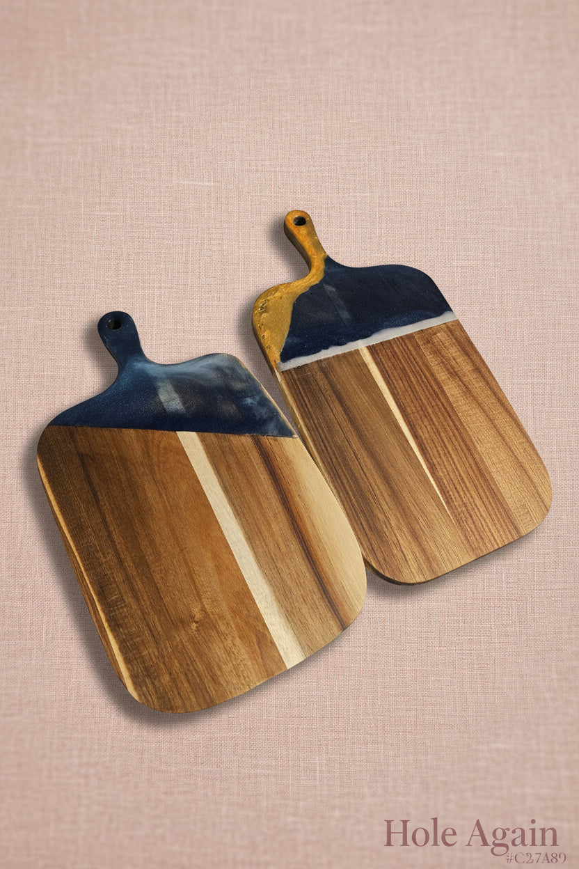 Resin Accent Acacia Serving Board — Large