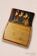 Luxury Resin‑Art Cheese Board & Knife Set