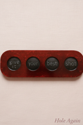 Hand‑Poured Resin Shot Paddle — “Give Your Best Shot”