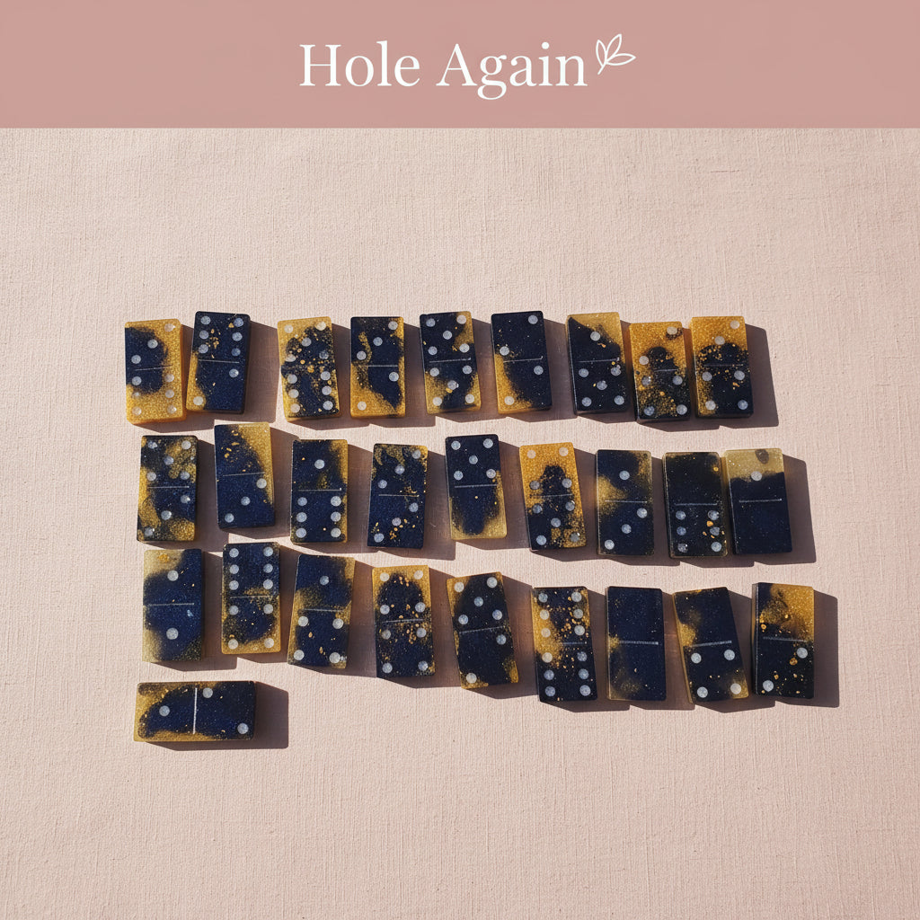 28‑Piece Resin Domino Set