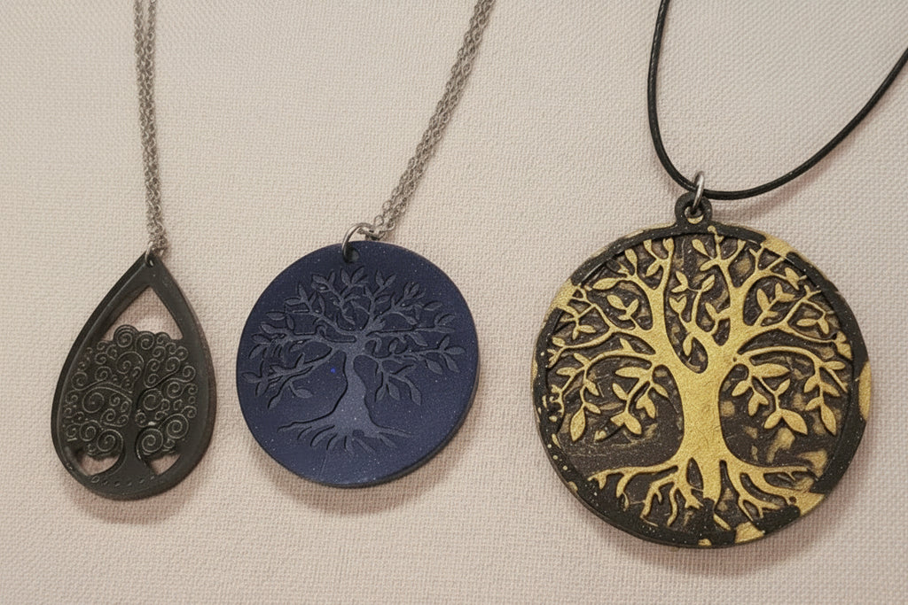 Tree of Life Resin Necklace – Hand‑Poured, Symbolic & One‑of‑a‑Kind