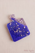 Handcrafted Resin Paddle — 10 cm × 10 cm (Decorative, Fully Resin)