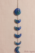6‑Moon Resin Hanging Set — Hand‑Poured Moon‑Phase Décor